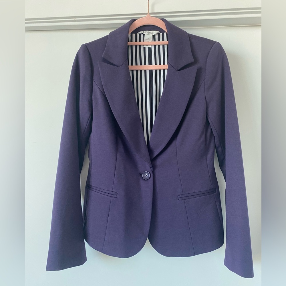 White House Black Market l Luxe Stretch Single Button Blazer